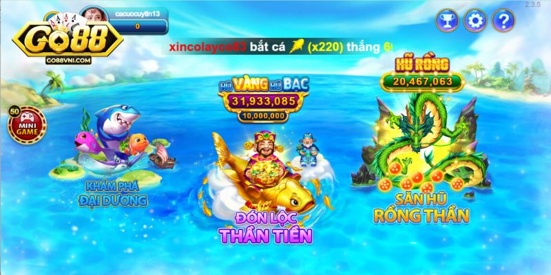 Bắn cá nhận xu online đỉnh nhất